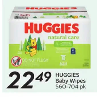 Sobeys HUGGIES Baby Wipes offer