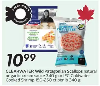 Sobeys CLEARWATER Wild Patagonian Scallops offer