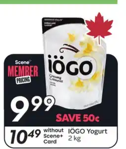 Sobeys IÖGO Yogurt offer