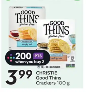 Sobeys CHRISTIE Good Thins Crackers offer