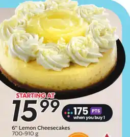 Sobeys 6 Lemon Cheesecakes - Citrus Fest offer