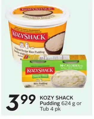 Sobeys KOZY SHACK Pudding offer