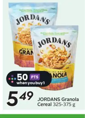 Sobeys JORDANS Granola Cereal offer