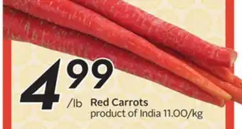 Sobeys Red Carrots offer