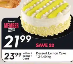 Sobeys Dessert Lemon Cake - Citrus Fest offer