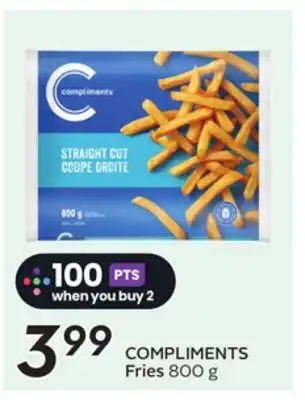 Sobeys COMPLIMENTS Fries offer