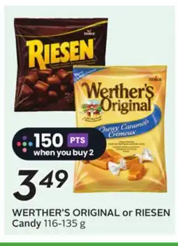 Sobeys WERTHER'S ORIGINAL or RIESEN Candy offer