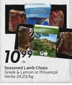 Sobeys Seasoned Lamb Chops offer