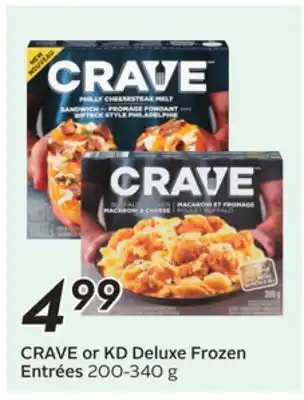 Sobeys CRAVE or KD Deluxe Frozen Entrées offer