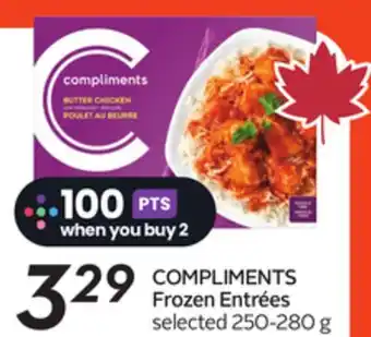 Sobeys COMPLIMENTS Frozen Entrées offer