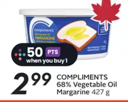 Sobeys COMPLIMENTS 68% Vegetable Oil Margarine offer