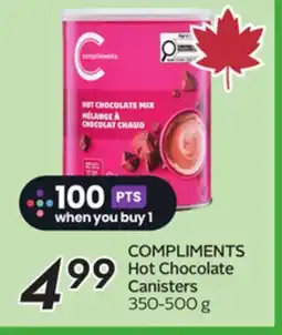 Sobeys COMPLIMENTS Hot Chocolate Canisters offer