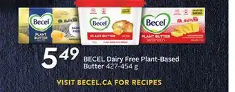 Sobeys BECEL Dairy Free Plant-Based Butter offer