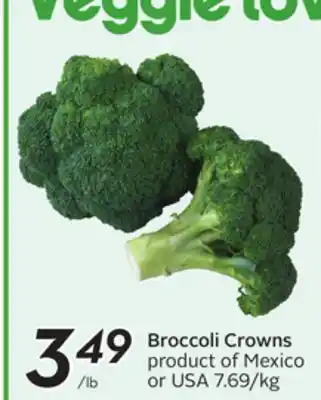 Sobeys Broccoli Crowns offer