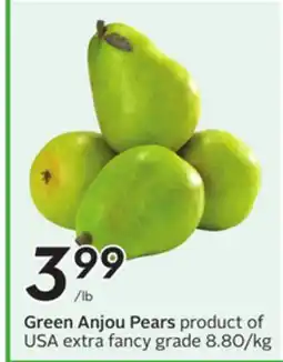 Sobeys Green Anjou Pears offer