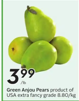 Sobeys Green Anjou Pears offer