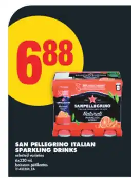 No Frills SAN PELLEGRINO ITALIAN SPARKLING DRINKS, 6X330 ML offer