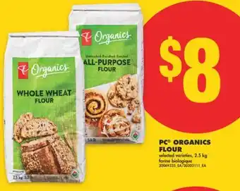 No Frills PC ORGANICS FLOUR, 2.5 KG offer