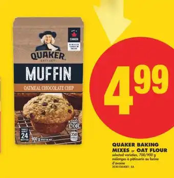 No Frills QUAKER BAKING MIXES OR OAT FLOUR, 700/900 G offer