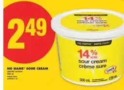 No Frills NO NAME SOUR CREAM, 500 ML offer