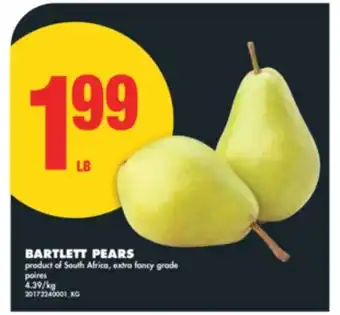 No Frills BARTLETT PEARS offer