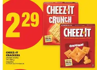 No Frills CHEEZ-IT CRACKERS, 191/200 g offer