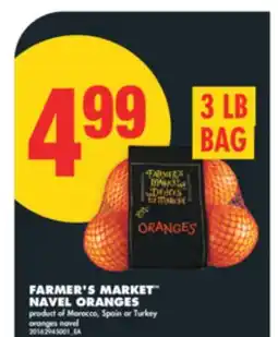 No Frills FARMER'S MARKET NAVEL ORANGES, 3 LB BAG offer