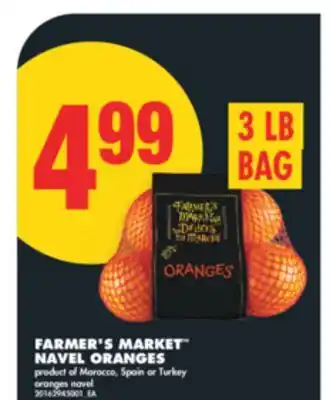 No Frills FARMER'S MARKET NAVEL ORANGES, 3 LB BAG offer