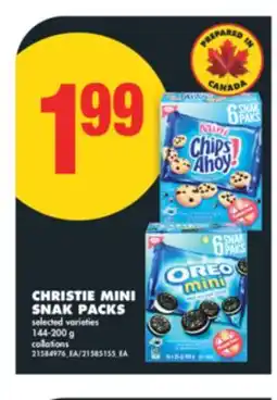 No Frills CHRISTIE MINI SNAK PACKS, 144-200 G offer