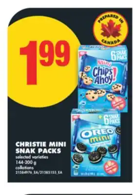 No Frills CHRISTIE MINI SNAK PACKS, 144-200 G offer