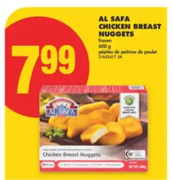 No Frills AL SAFA CHICKEN BREAST NUGGETS, 600 G offer