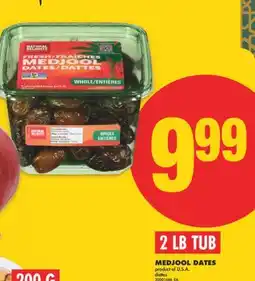 No Frills MEDJOOL DATES, 2 LB TUB offer