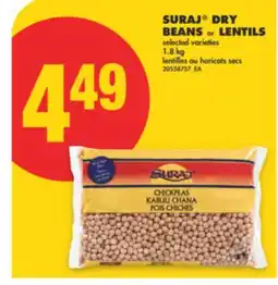 No Frills SURAJ DRY BEANS OR LENTILS, 1.8 KG offer