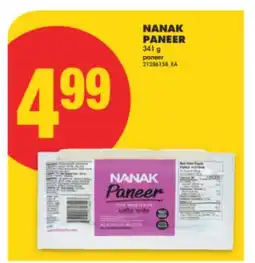 No Frills NANAK PANEER, 341 G offer