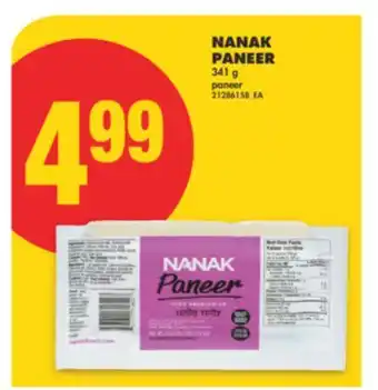 No Frills NANAK PANEER, 341 G offer