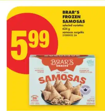 No Frills BRAR'S FROZEN SAMOSAS, 624 G offer