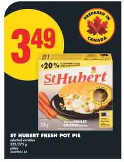 No Frills ST HUBERT FRESH POT PIE, 235/275 G offer