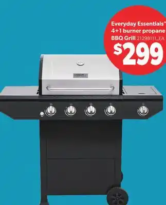 Real Canadian Superstore EVERYDAY ESSENTIALS 4+1 BURNER PROPANE BBQ GRILL offer