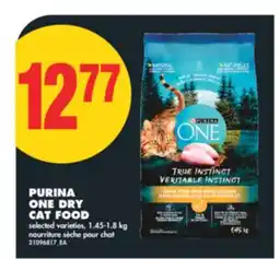 No Frills PURINA ONE DRY CAT FOOD, 1.45-1.8 KG offer