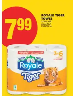 No Frills ROYALE TIGER TOWEL, 2/3=6 ROLLS offer