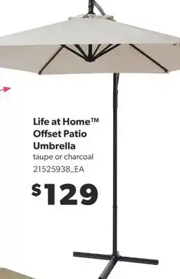 Real Canadian Superstore LIFE AT HOME OFFSET PATIO UMBRELLA offer