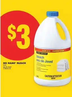 No Frills NO NAME BLEACH, 2.4 L offer