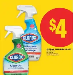 No Frills CLOROX CLEANING SPRAY, 887/946 mL offer