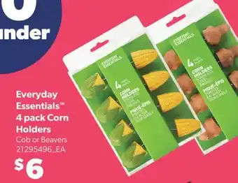 Real Canadian Superstore EVERYDAY ESSENTIALS 4 PACK CORN HOLDERS offer