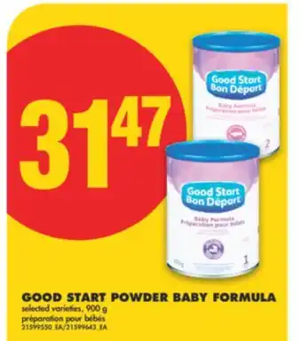 No Frills GOOD START POWDER BABY FORMULA, 900 G offer