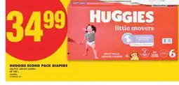 No Frills HUGGIES ECONO PACK DIAPERS, 68-168'S offer