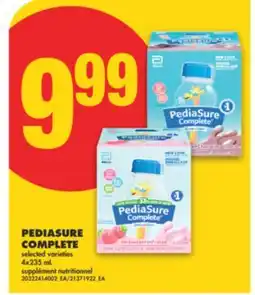 No Frills PEDIASURE COMPLETE, 4x235 ML offer