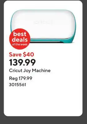 Staples Cricut Joy Machine offer