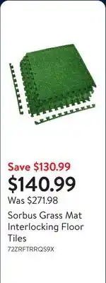 Walmart Sorbus Grass Mat Interlocking Floor Tiles offer