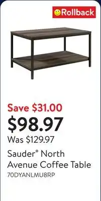 Walmart Sauder North Avenue Coffee Table offer